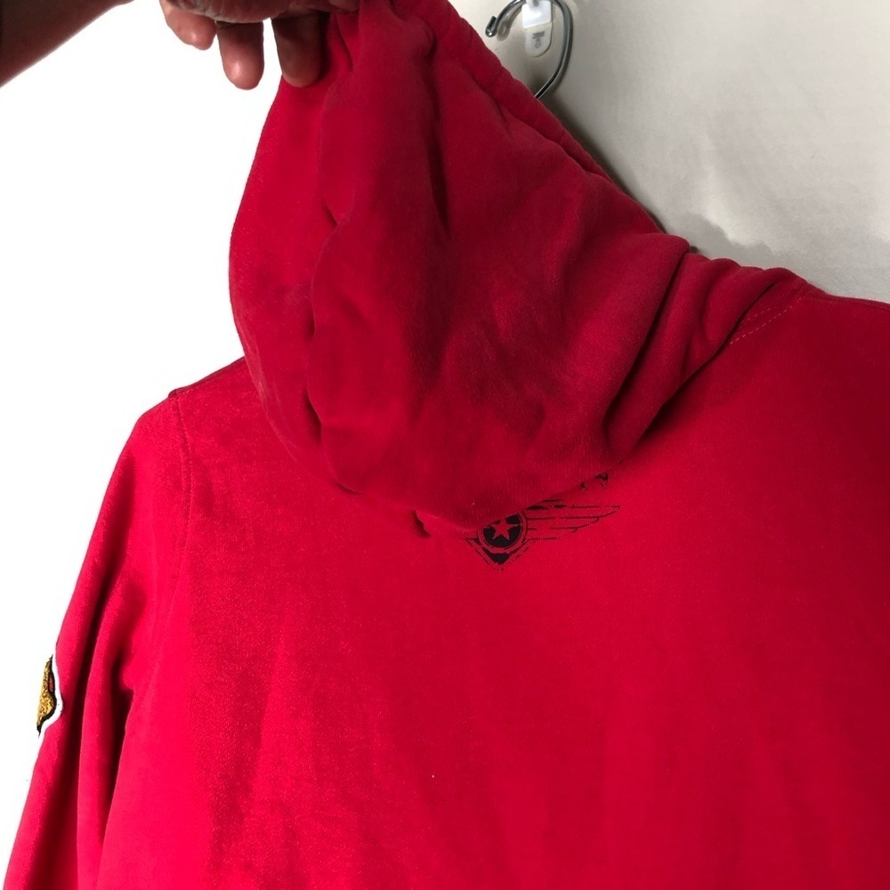 Top Gun ‘An American Icon’ Tomcat By’s Red Pull Over Hoodie SZ M. - Picture 13 of 16